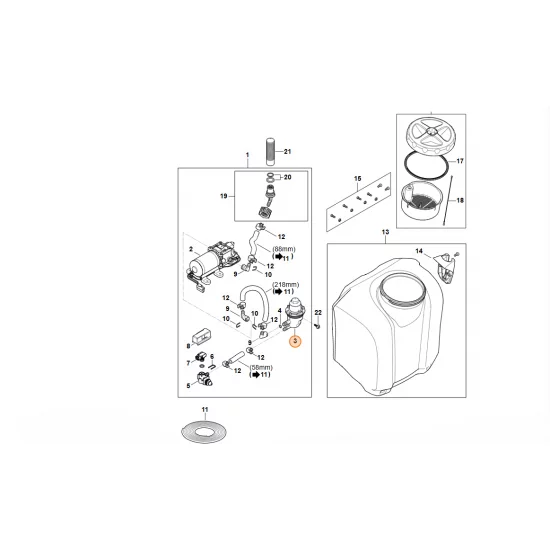 STIHL  Zbiornik ciśnieniowy 4854 540 0201